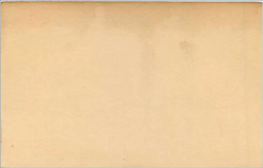 Britische Karteikarte — 1 Penny roter Stempel — Verlag nicht sichtbar - Rückseite