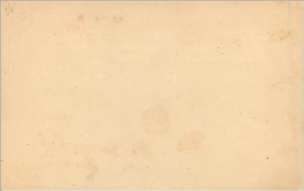 Universelle Karteikarte — Großbritannien und Irland — 1 Penny-Stempel - Rückseite