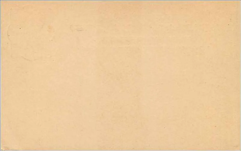 Universelle Postkarte — Großbritannien und Irland — 1 Penny-Stempel - Rückseite