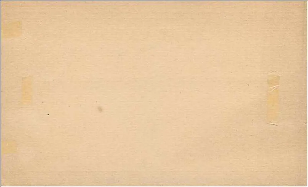 Britische Ansichtskarte — ½ Penny-Stempel — leere Rückseite - Rückseite