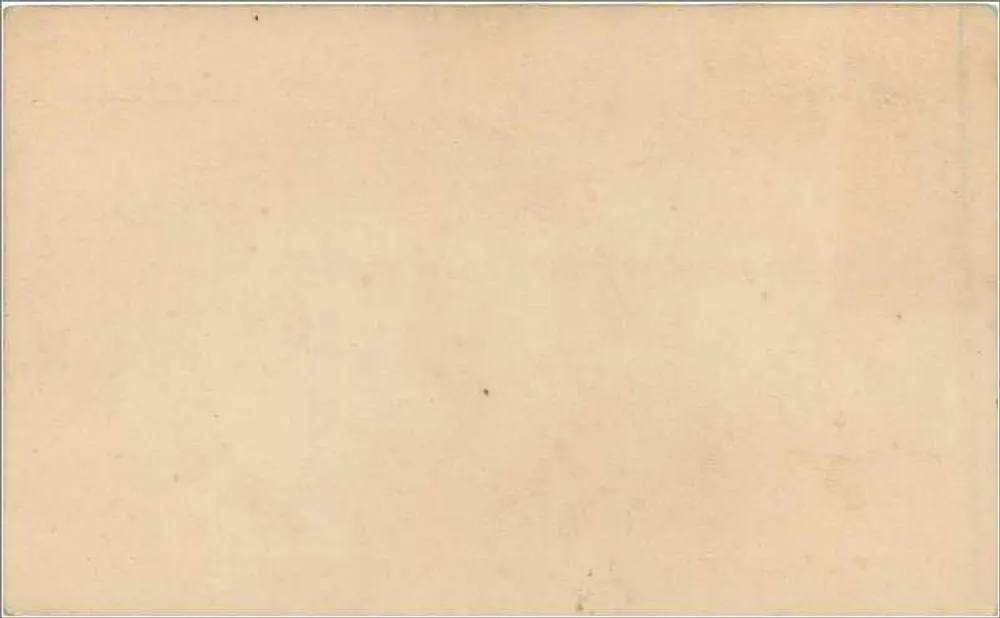 Britische Ansichtskarte — ½ Penny Victoria-Stempel — leere Rückseite - Rückseite