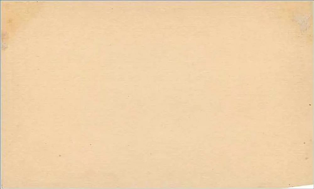 Britische Ansichtskarte — Stempel der Königin Victoria — um 1890 - Rückseite