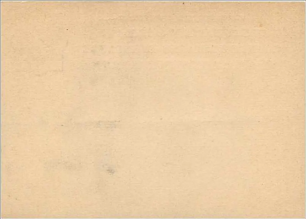 Universal-Karteikarte — Universal Post Union — Großbritannien und Irland — 1 Penny-Stempel - Rückseite