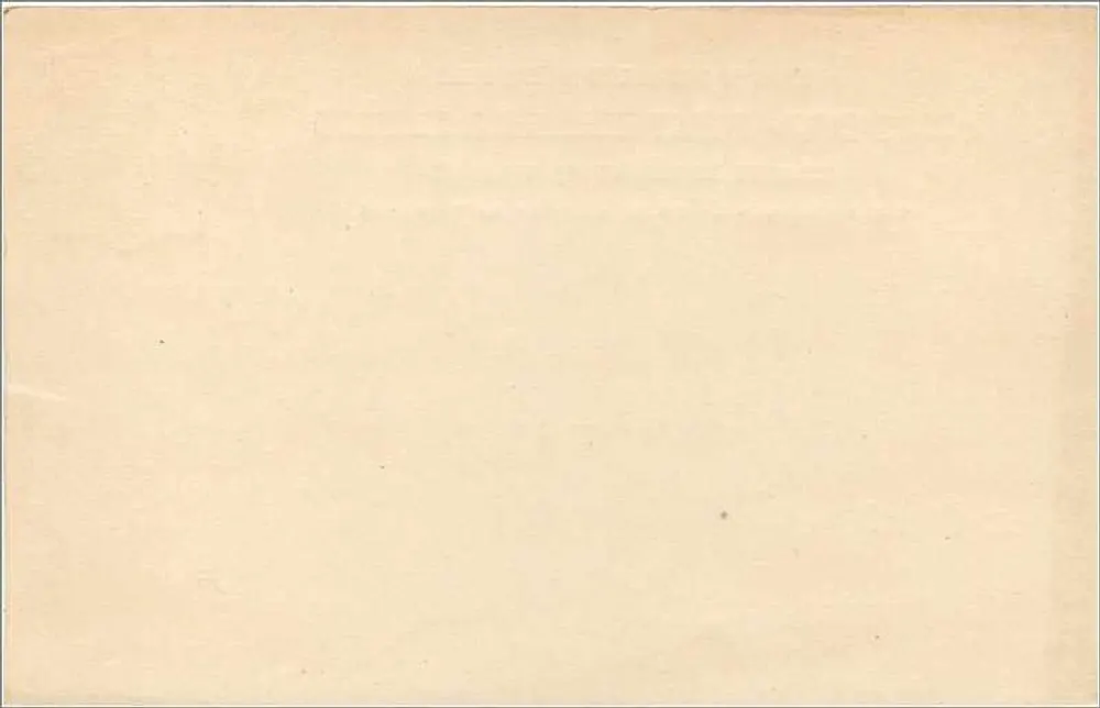 Allgemeine Ansichtskarte — Großbritannien und Irland — 1-Penny-Stempel - Rückseite