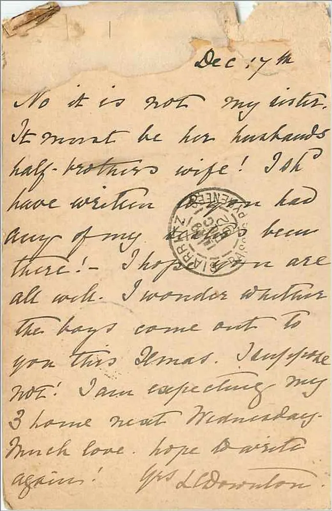 Ansichtskarte von Paris — Großbritannien und Irland — 1 Penny-Stempel - Rückseite