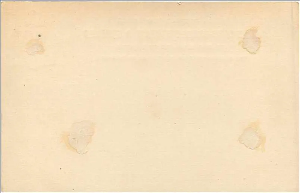 Universal-Karteikarte — Großbritannien und Irland — 1 Penny-Stempel - Rückseite