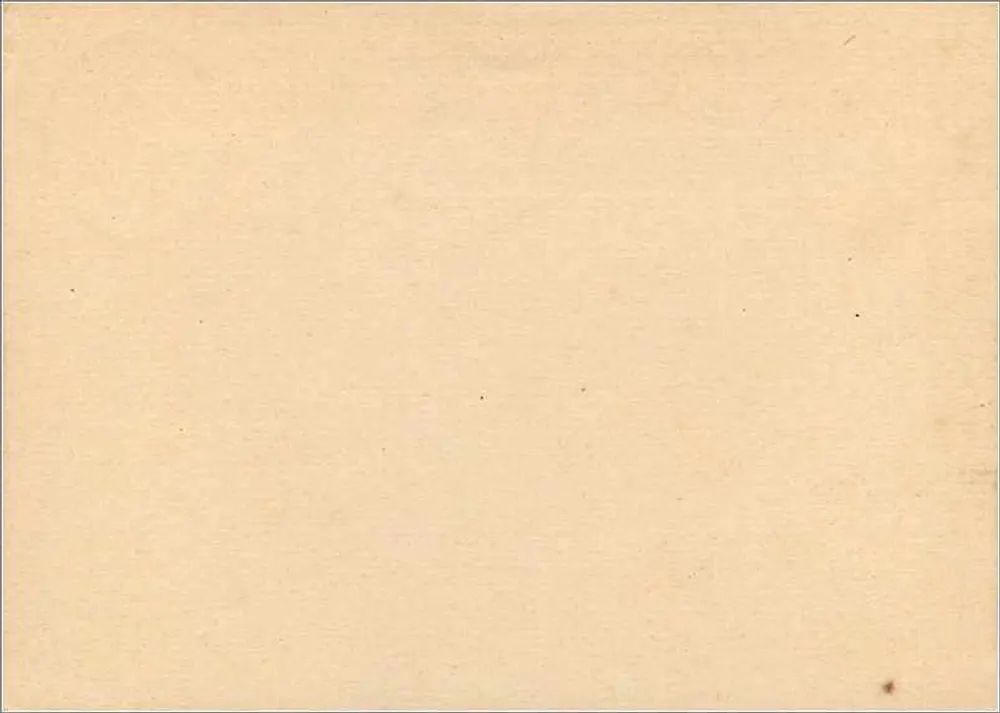 Britische Ansichtskarte — Universal Postal Union — ½ Penny-Stempel - Rückseite