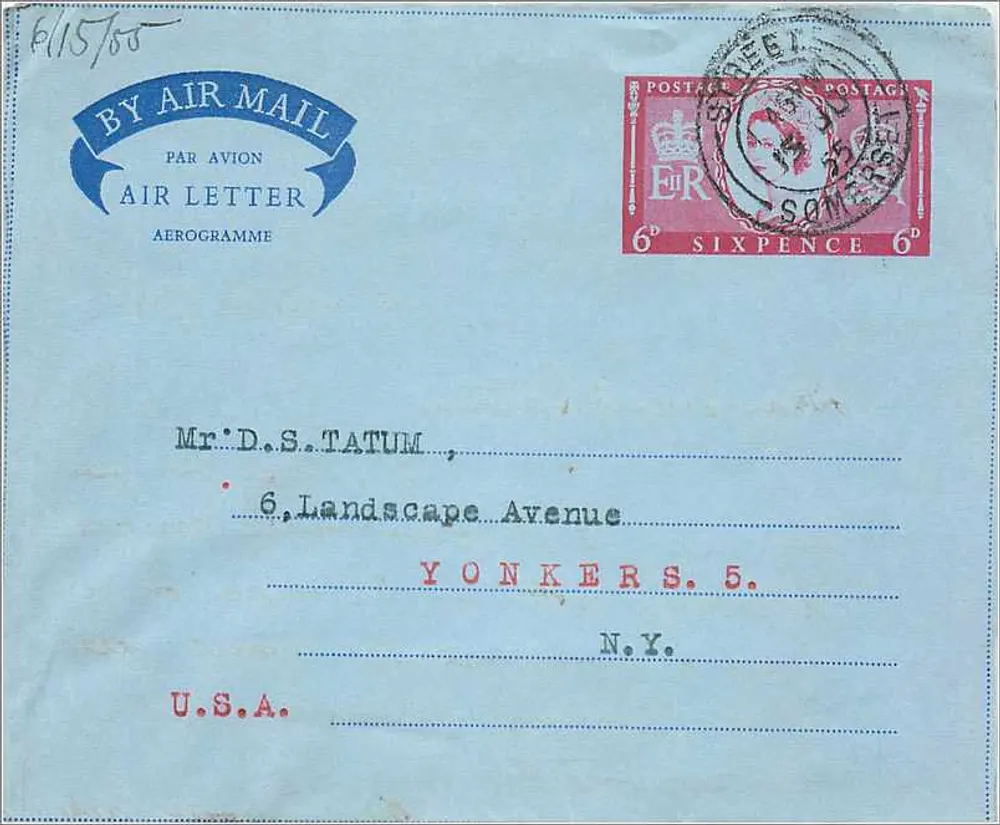 Yonkers, N.Y. — Luftpost — Verlag nicht sichtbar - Vorderseite