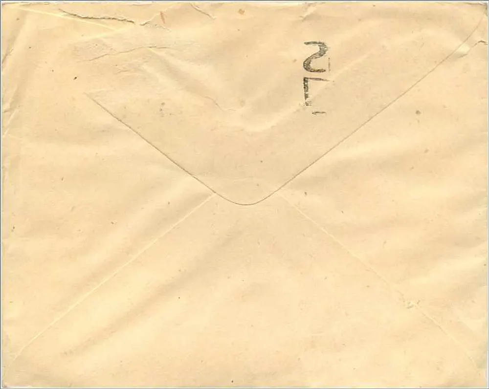 Halifax - Yorkshire — 16 abril 1946 — selo 2 pence '30 YEARS NATIONAL POSTAGE' - Verso
