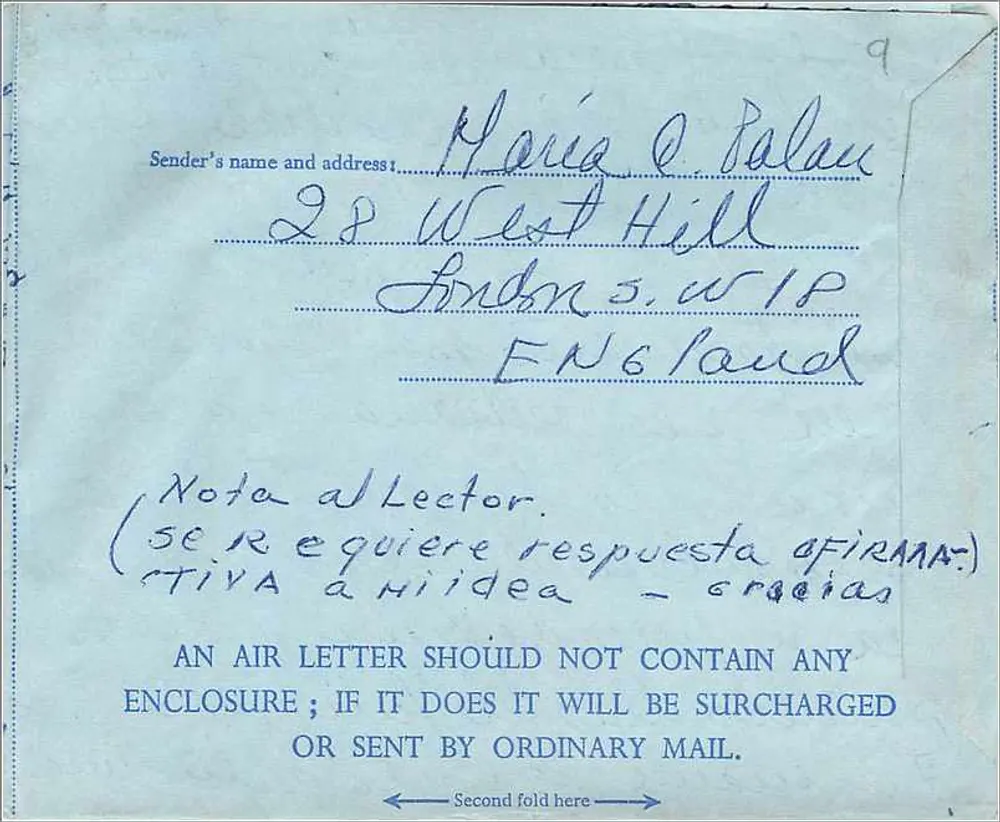 Registerpostkarte per Luftpost — Per Luftpost, 15. Mai 1964 — Verlag Air Letter, Serie 6d - Rückseite
