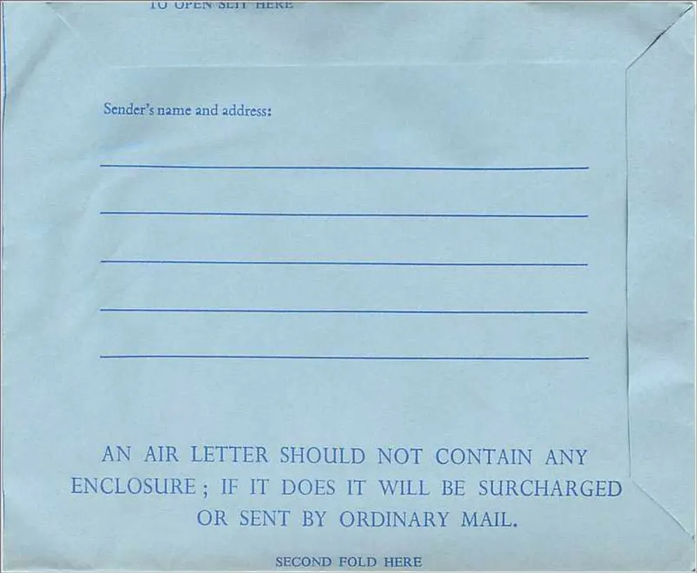 Antike Ansichtskarte Royal Air Mail — 9d. — Vereinigtes Königreich - Rückseite