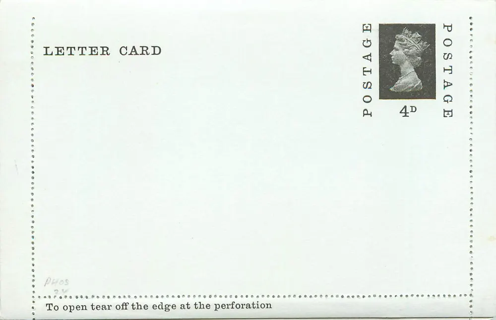Briefkarte — 4d — Verlag nicht sichtbar - Vorderseite