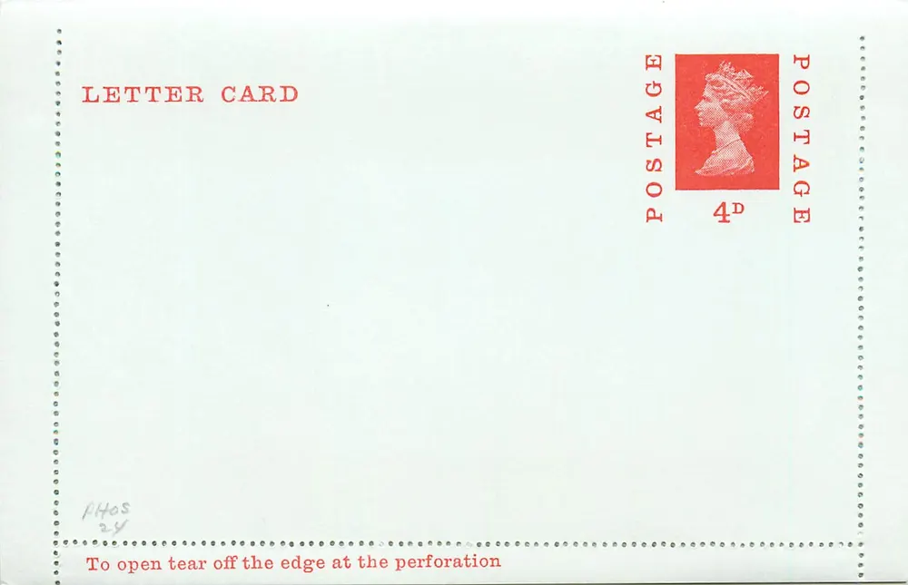 Englische Ansichtskarte — Briefkarte — 4d-Stempel Elizabeth II - Vorderseite