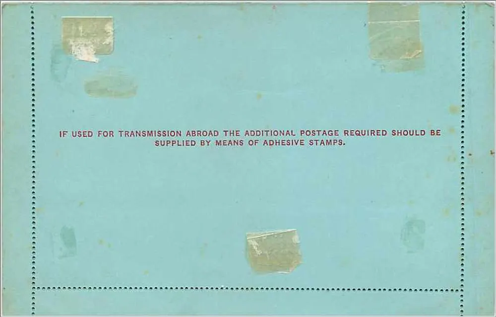 Englische Ansichtskarte — 1 Penny-Stempel — Verlag Royal Mail - Rückseite