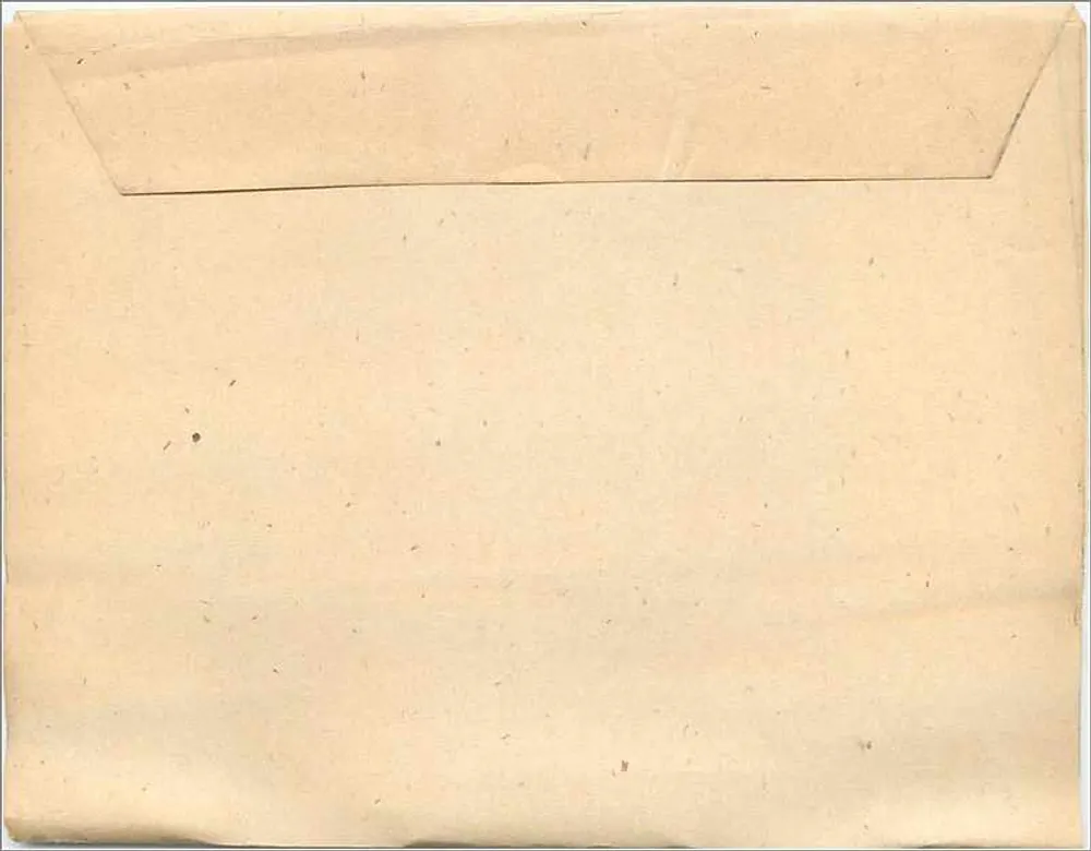 Briefumschlag mit Stempel — offizieller Text — Vereinigtes Königreich - Rückseite