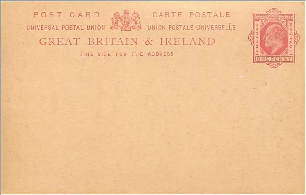 Antike Ansichtskarte Großbritannien & Irland — Nur Vorderseite - Vorderseite