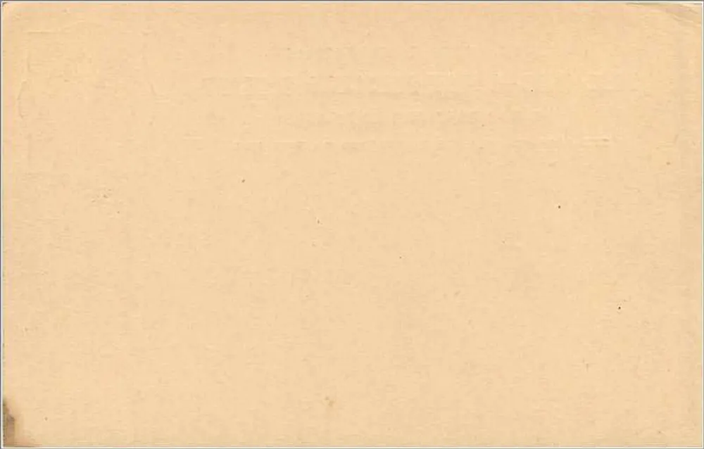 Britische Karteikarte — Universal Postal Union — 1-Penny-Stempel - Rückseite