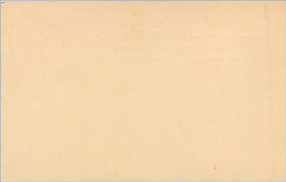 Antike Ansichtskarte — Großbritannien und Irland — 1 Penny-Stempel - Rückseite