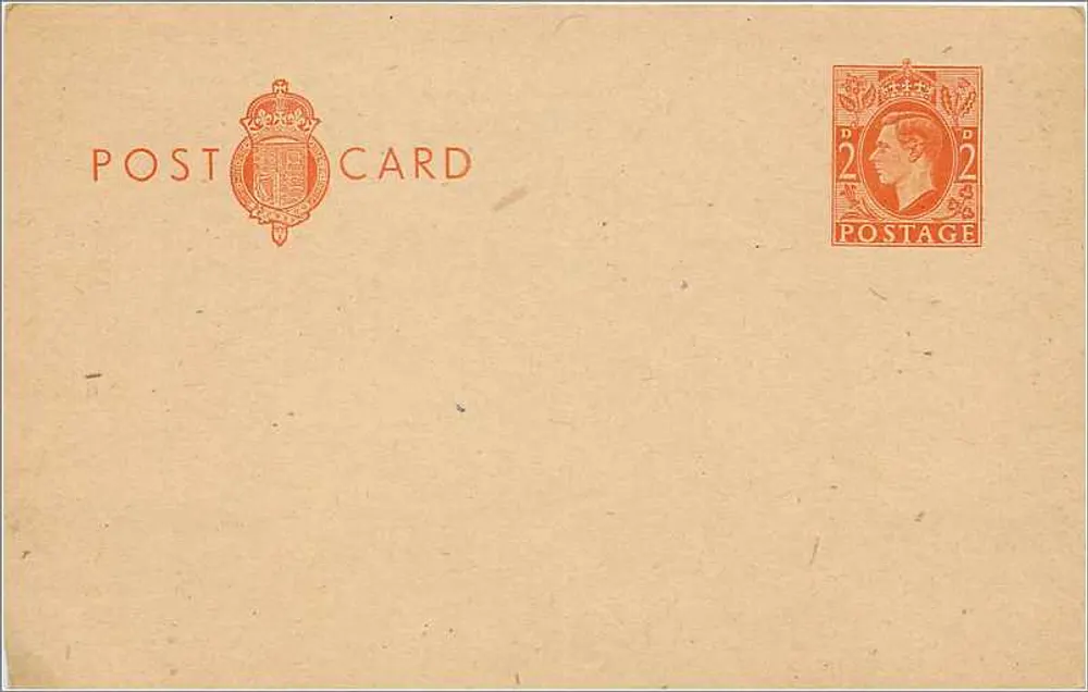 Britische Ansichtskarte — 2 Pence orangefarbener Stempel — Verleger nicht sichtbar - Vorderseite