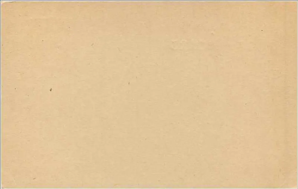 Britische Ansichtskarte — 2 Pence orangefarbener Briefmarke — Verlag nicht sichtbar - Rückseite