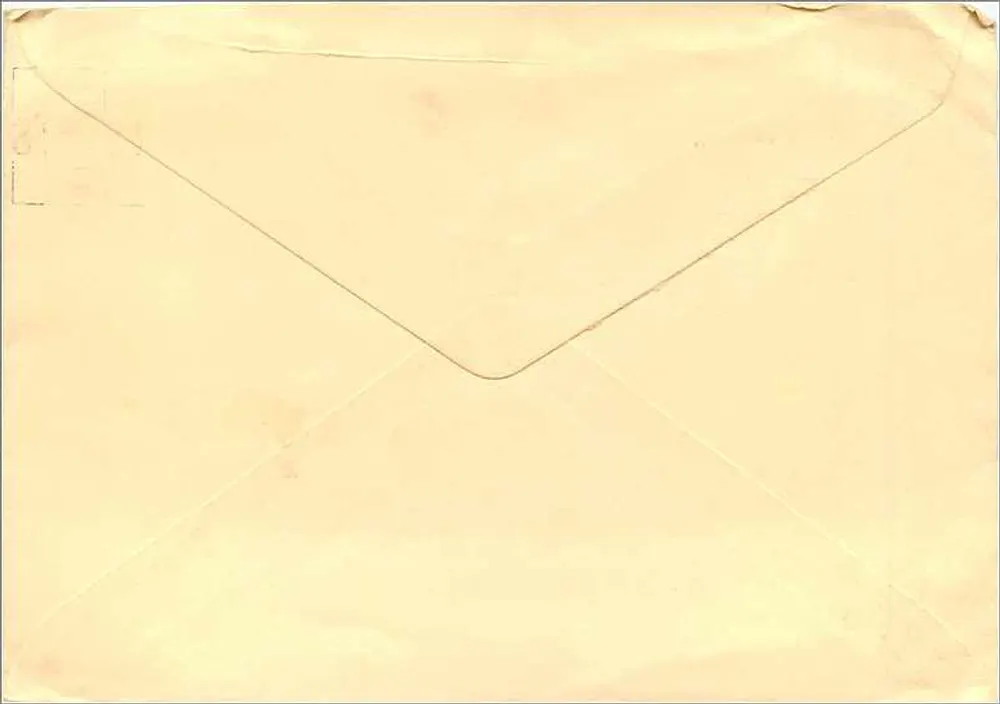 Umschlag an die Abney National Building Society Ltd — Manchester — Briefmarken und Poststempel 1966 - Rückseite