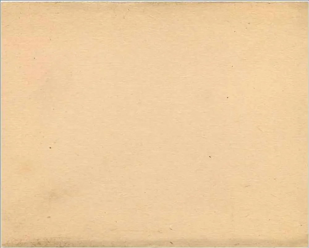 Britische Karteikarte — Modell ohne Bild — 1 Penny roter Stempel - Rückseite