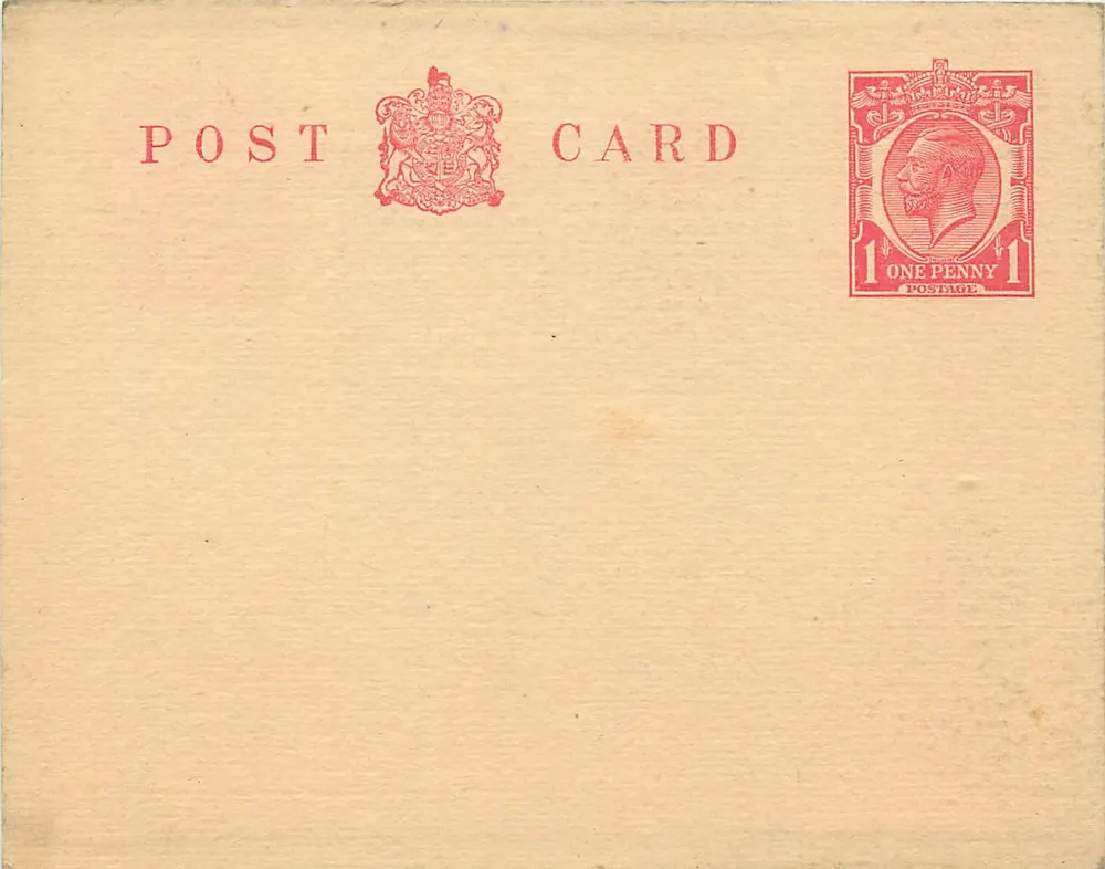 Britische Ansichtskarte — 1 Penny roter Stempel — Verleger nicht sichtbar - Vorderseite
