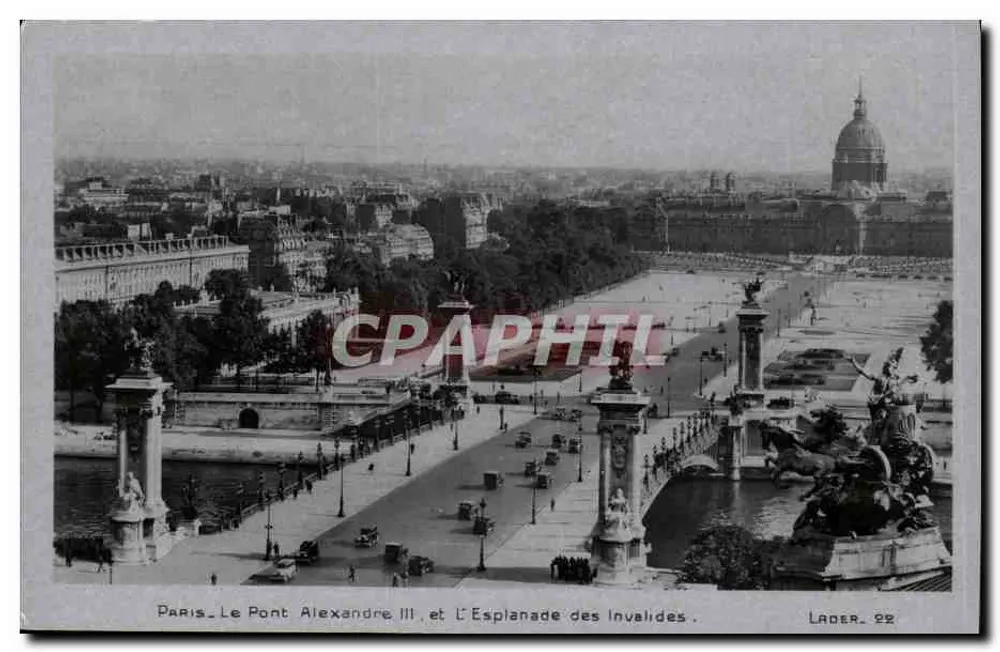 Paris - Der Pont Alexandre III und die Esplanade der Invaliden — Lader. 22 - Vorderseite
