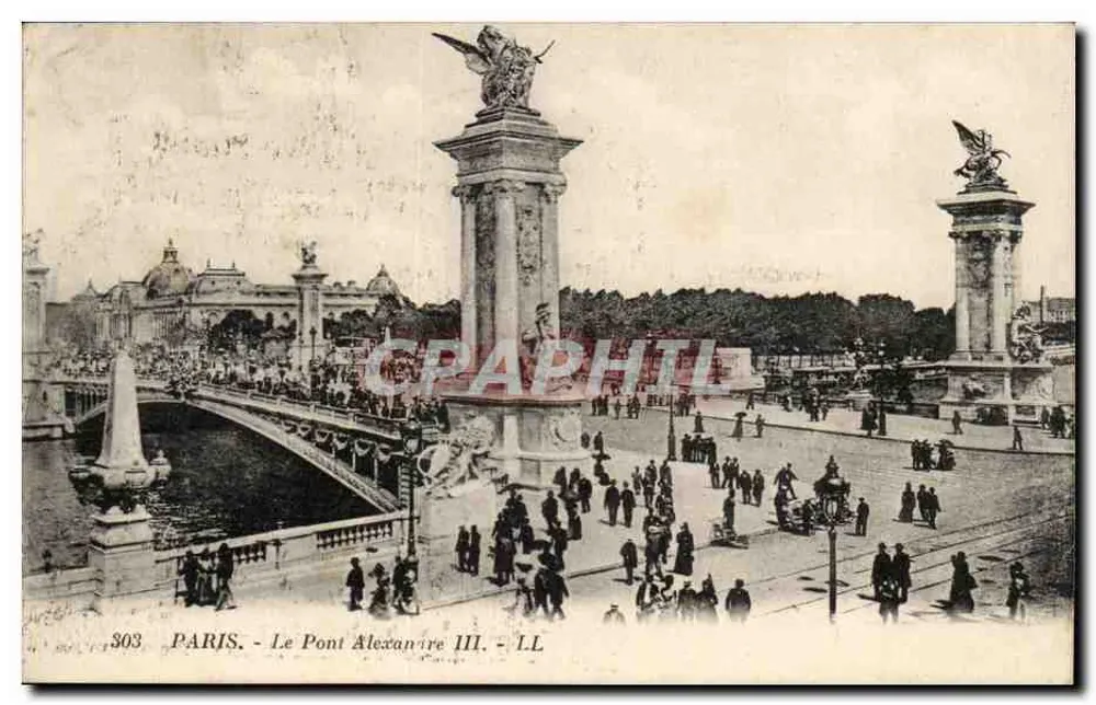 PARIS - O Ponte Alexandre III — LL, n° 803 - Frente