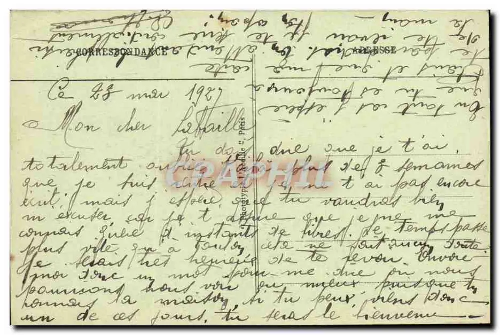 Paris - Bois de Boulogne - Unterer See — Verleger: P. Deneuille, n° 14 - Rückseite