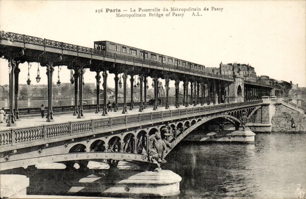 Paris — Die Passerelle des Métropolitain de Passy — A.L. n°236 - Vorderseite