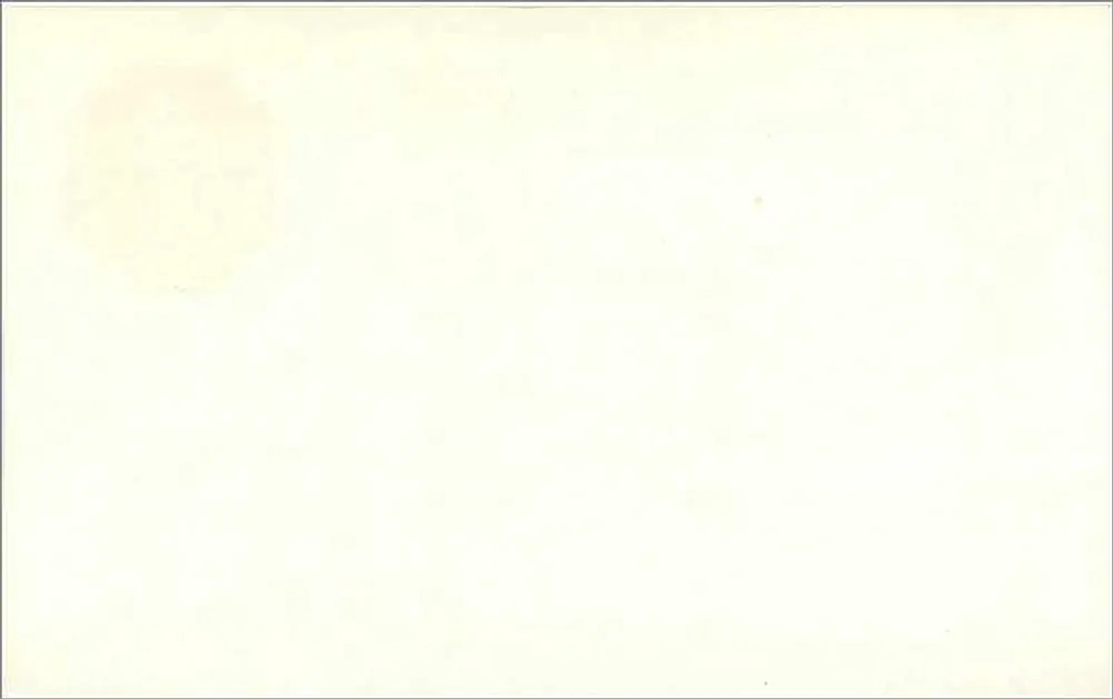 Leere Karte mit oktogonalen 1½p-Poststempel — Verleger nicht sichtbar - Rückseite