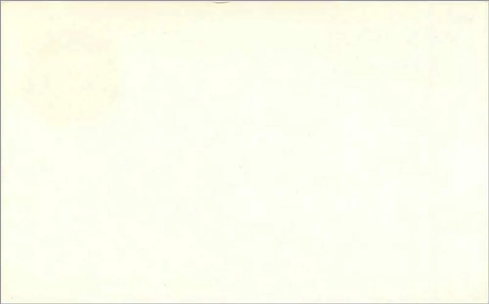 Luftpostkarte — 3½p-Stempel Elizabeth II — Verleger nicht sichtbar - Rückseite