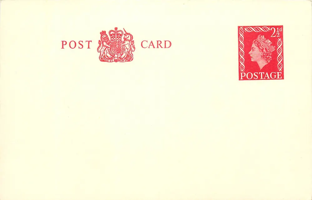 Britische Ansichtskarte — 2½d Stempel — Verlag nicht sichtbar - Vorderseite