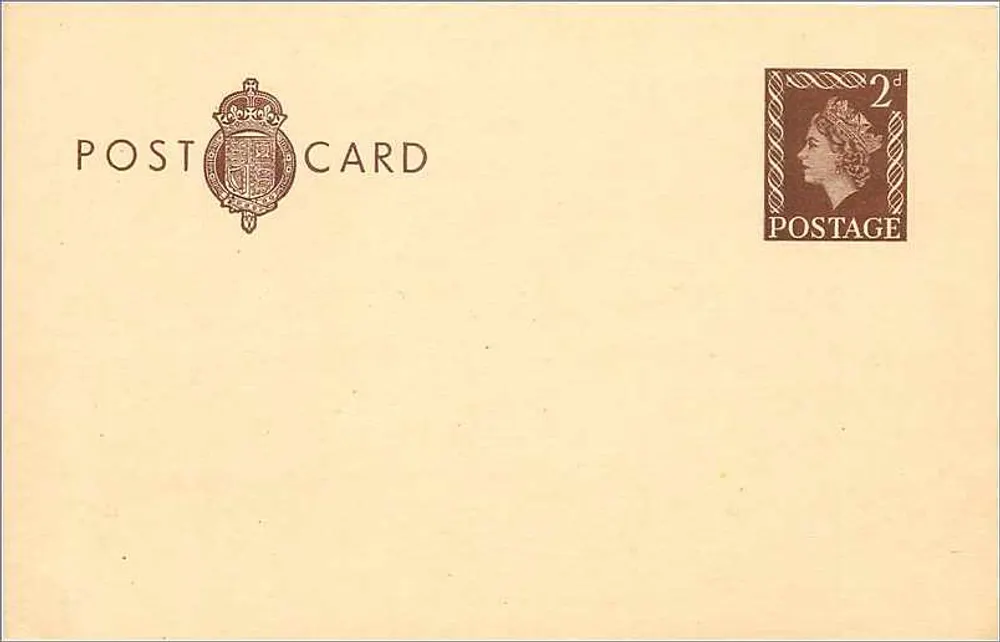 Britische Ansichtskarte — 2d brauner Stempel — Verlag nicht sichtbar - Vorderseite