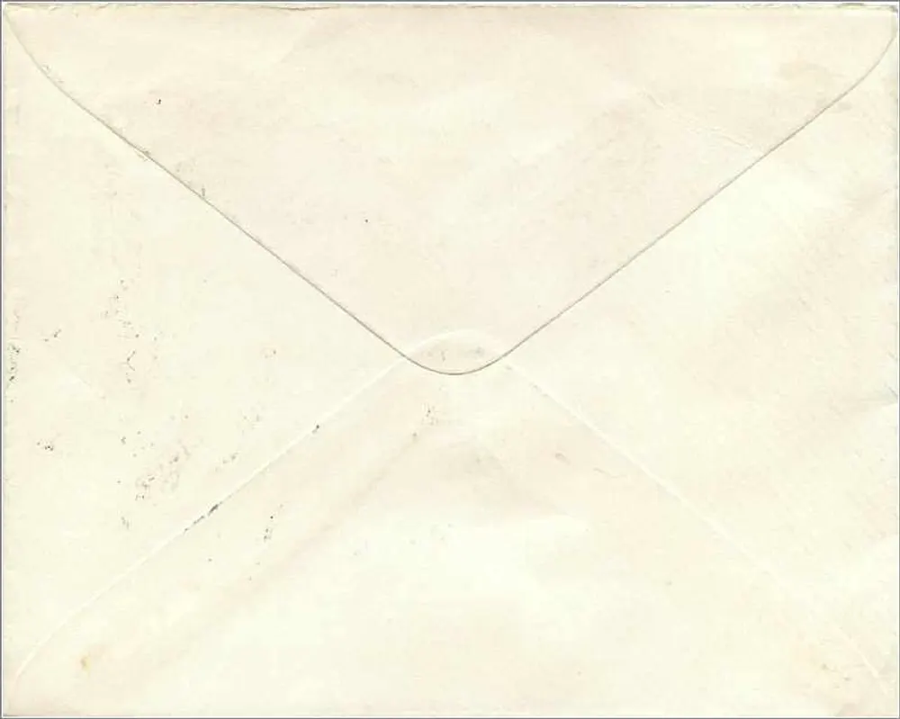 Alford & Barking — 28. Januar 1966 — 4d Briefmarke - Rückseite