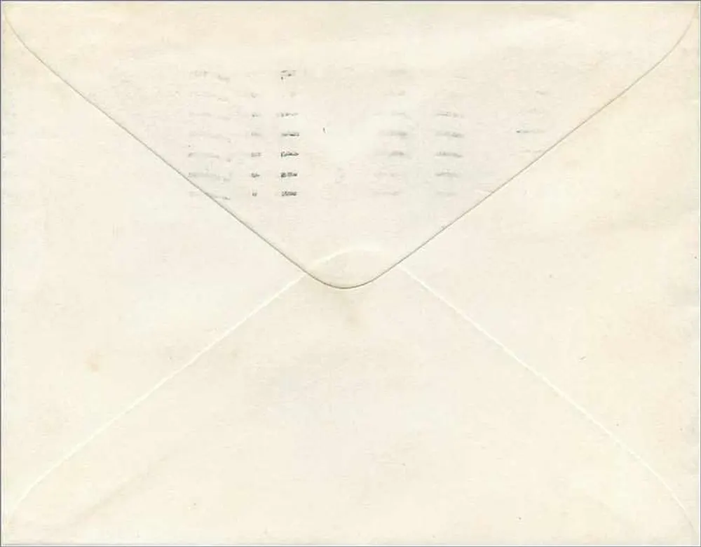 Denton — 13. Januar 1966 — 4d-Stempel und Poststempel - Rückseite
