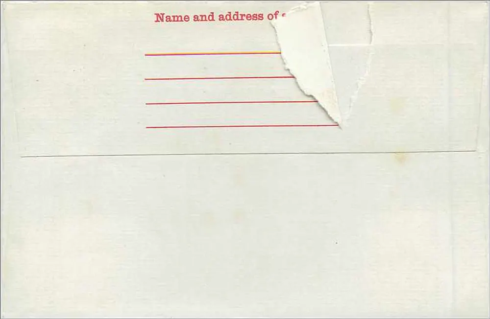 Exeter District — 13. Oktober 1970 — 4d-Stempel und Poststempel - Rückseite