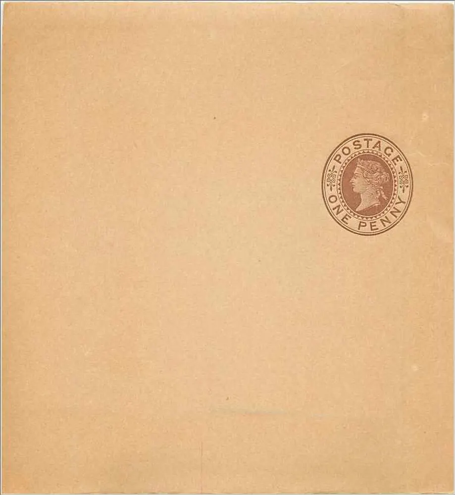 Briefumschlag — Briefmarken von einem Penny — Vereinigtes Königreich - Vorderseite