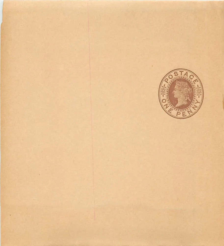 Umschlag — 1-Penny-Poststempel (1840) — ohne gedruckten Text - Vorderseite