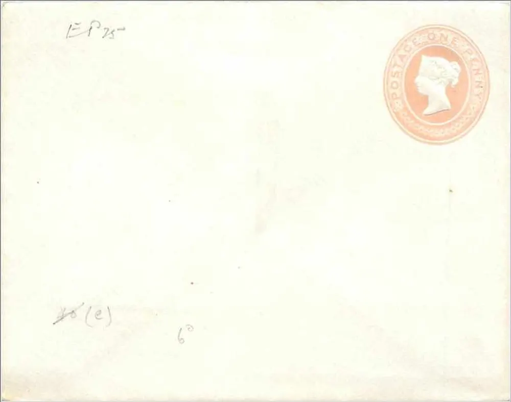 Englische Ansichtskarte — 1 Penny (1840) Briefmarke — keine gedruckten Texte - Vorderseite