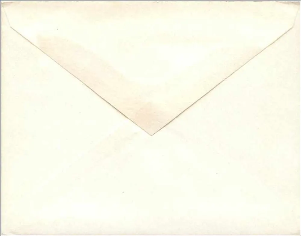 Englische Ansichtskarte — 1 Penny (1840) Briefmarke — keine gedruckten Texte - Rückseite