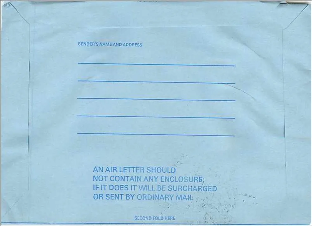 50. Jubiläum des ersten transatlantischen Flugs über den Ozean — RAF Binbrook — 13. Juli 1969 — British Forces Postal Service - Rückseite