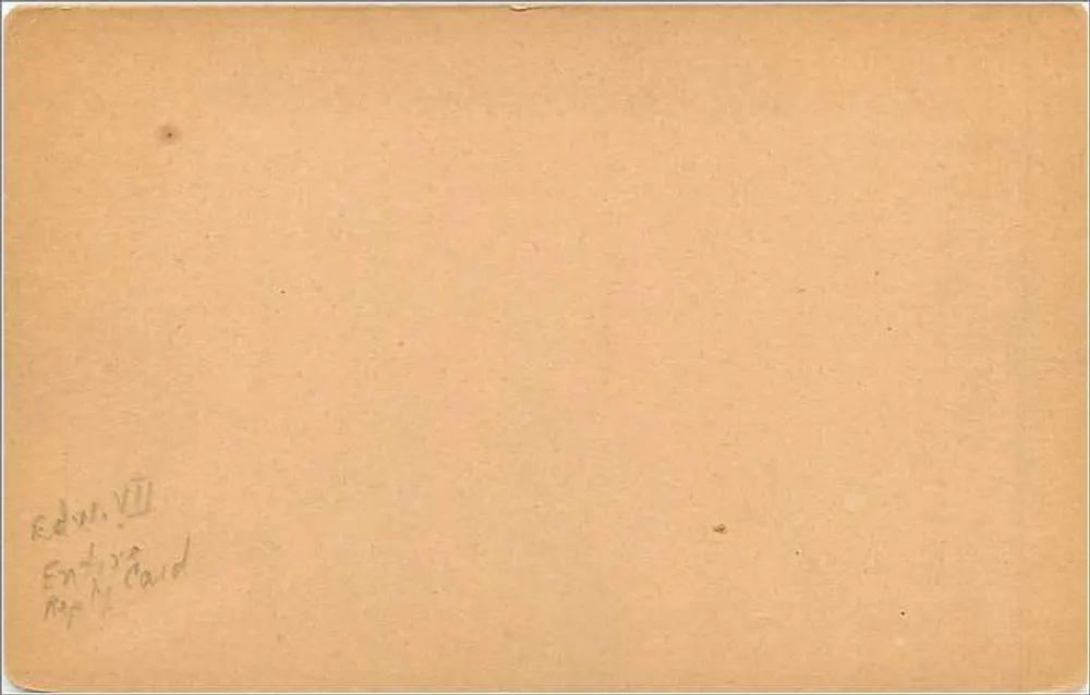 Bezahlte Rückpostkarte — Universal Postal Union — Großbritannien & Irland — 1 Penny-Stempel - Rückseite