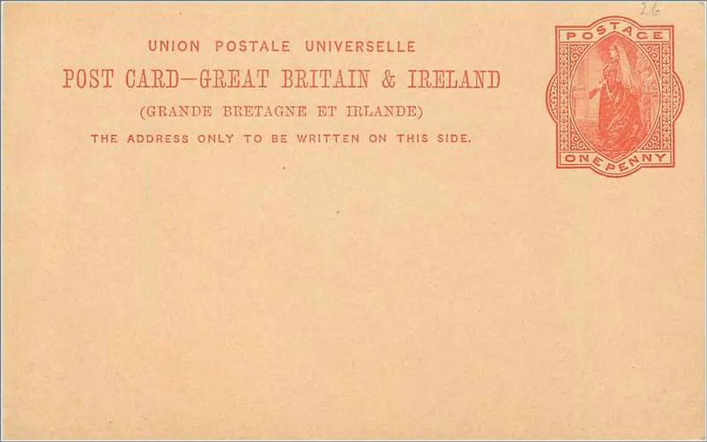 Leere Karte — Universal Postunion — Großbritannien und Irland - Vorderseite