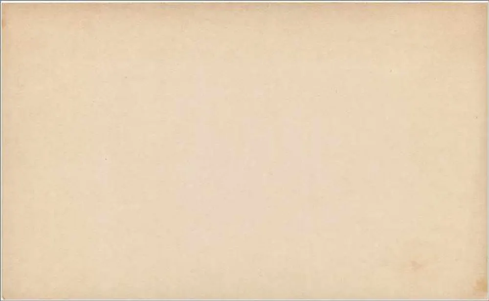 Britische Ansichtskarte — ½ Penny-Stempel (1840) — Verleger nicht sichtbar - Rückseite