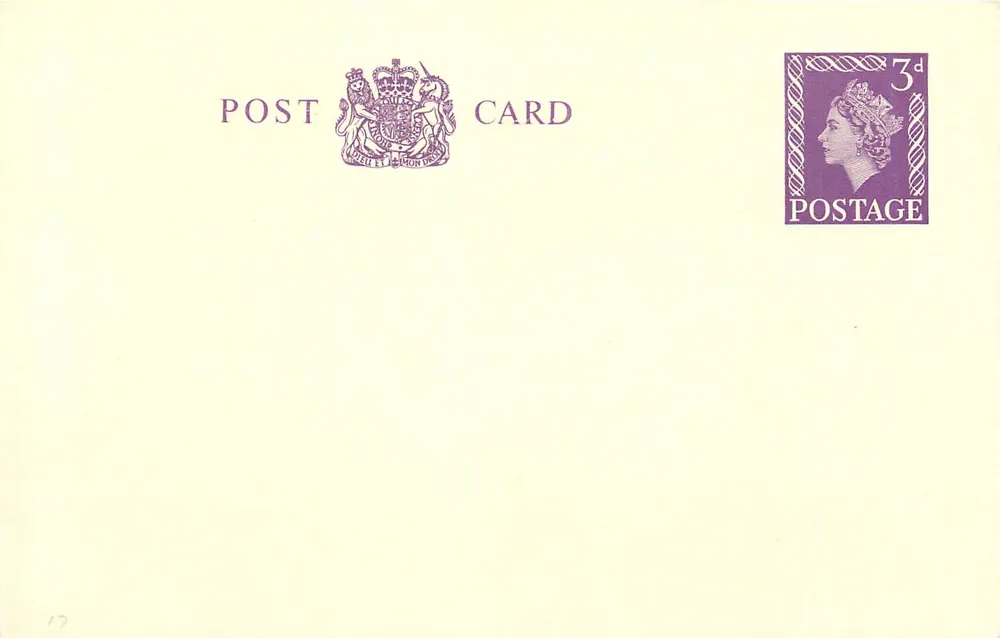 Britische Ansichtskarte — 3d violetter Stempel — Verlag Royal Mail - Vorderseite