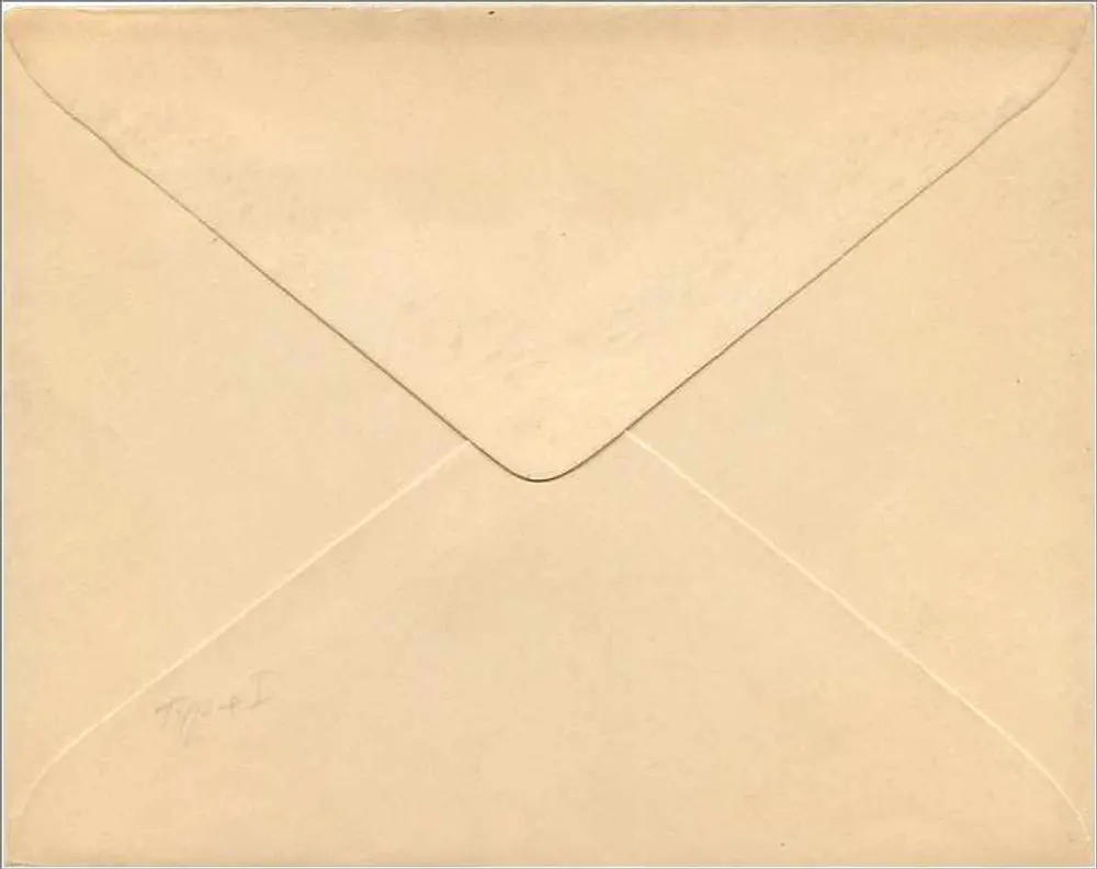 Britischer Briefstempel — 1 Penny (1902) Briefstempel — ohne gedruckten Text - Rückseite