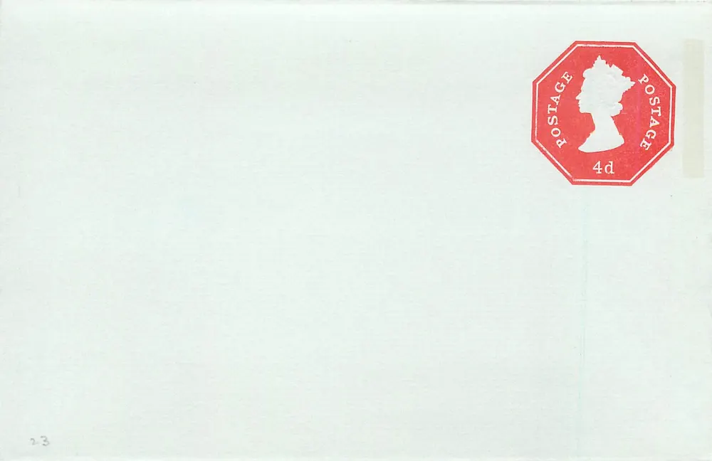 Britische Karteikarte — oktafonaler 4d-Stempel — Verlag nicht sichtbar - Vorderseite