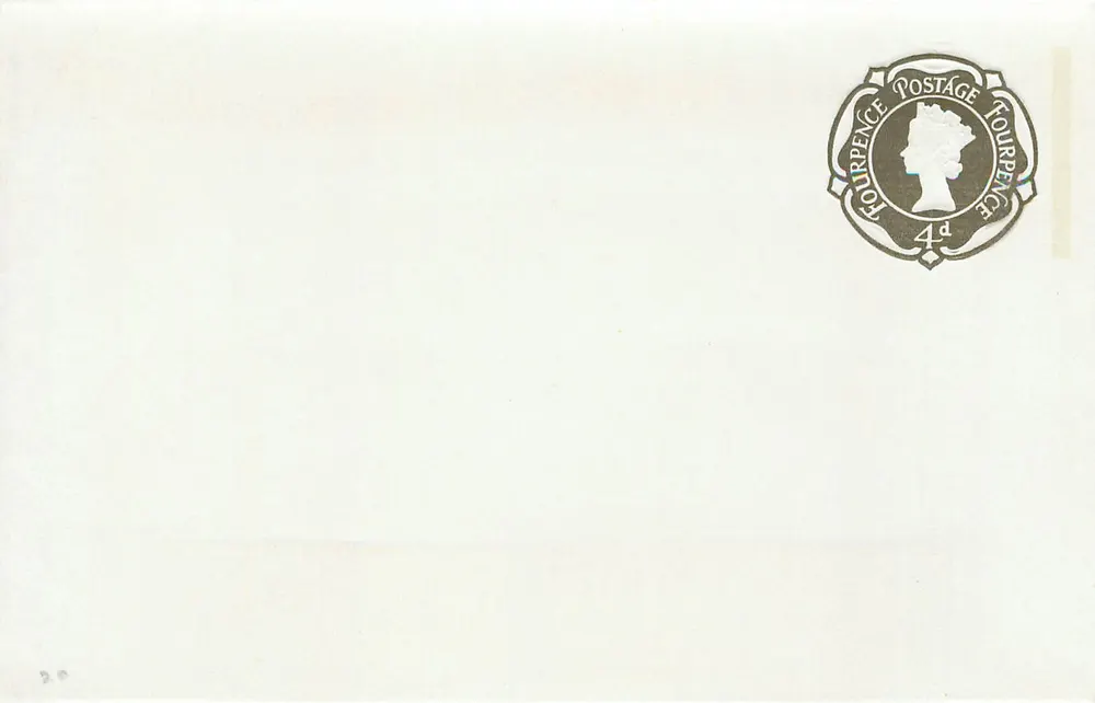 Leere Ansichtskarte — 4d-Stempel der Königin Victoria — Verlag nicht sichtbar - Vorderseite